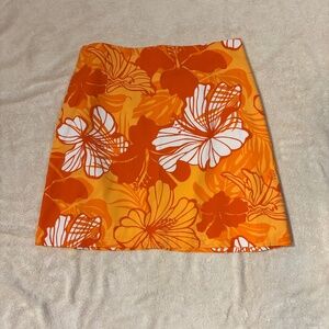 Like New Women's Orange Hawaiian Skirt size M